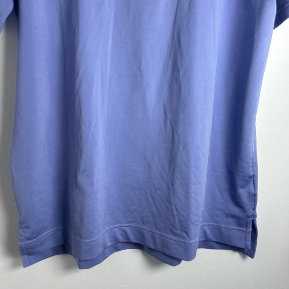 FootJoy FJ Golf Polo Shirt, Men’s Size Medium White Blue Striped Short Sleeve. - Picture 4 of 11